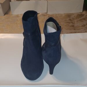 Alex Marie Midnight Blue Heeled Boots